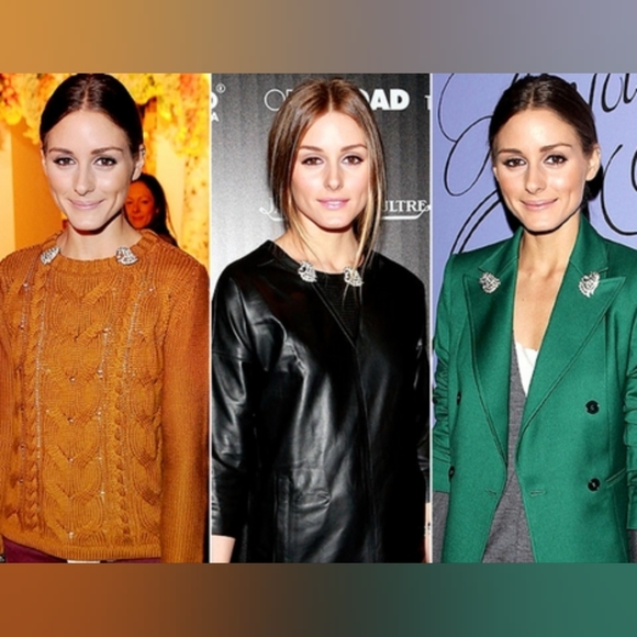 Antique Art Deco Pearl And Paste Dress Clips - Picture 8 of 8